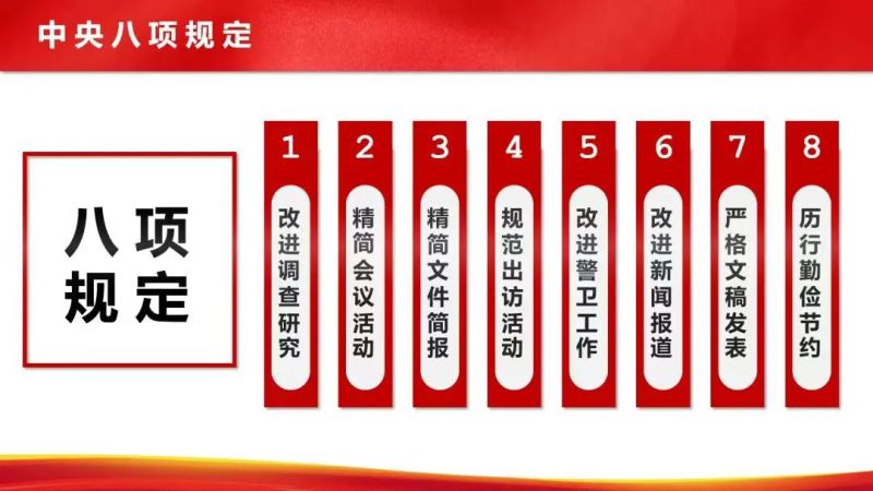 【廉政教育】&ldquo;八项规定&rdquo;和&ldquo;中央八项规定精神&rdquo;的区别