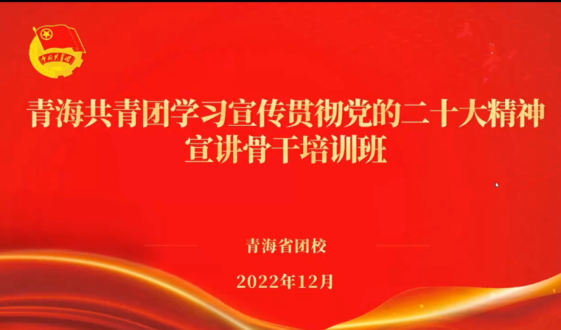 用青年化视角 宣传党的二十大精神 &mdash;&mdash;省物产集团团委组织团员青年干部参加团省委举办的学习宣传贯彻党的二十大精神宣讲骨干培训班